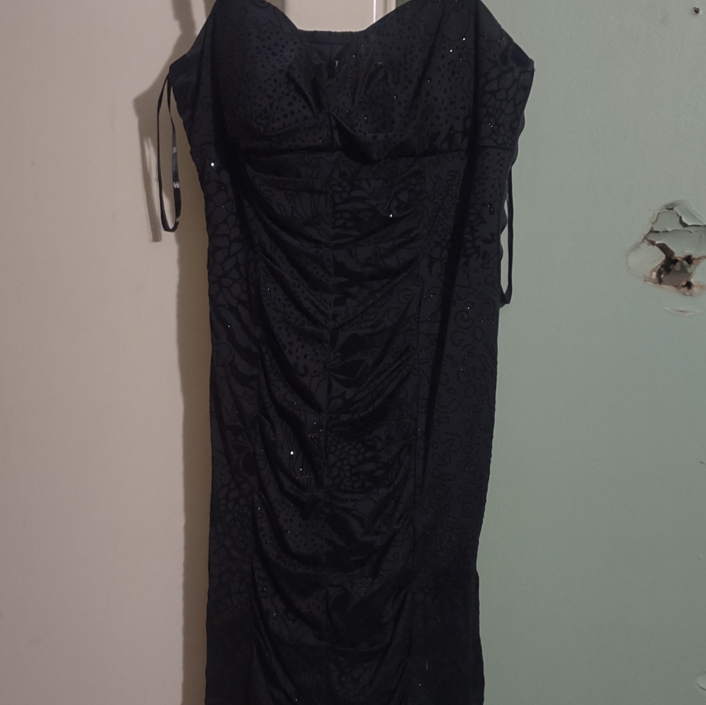 Love black tease sleeveless body can bling mini party dress size 7 - Picture 2 of 7